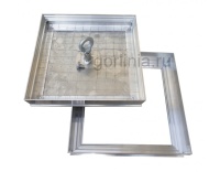 Напольный люк под плитку 450х450 мм Small 