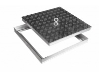 Напольный люк рифленый съемный 300х300 мм Лайт